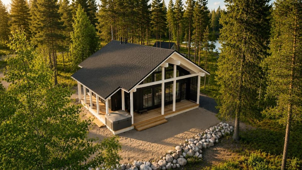 Villa Norvahovi - Lake view, sauna and wood interior Villa in Rovaniemi