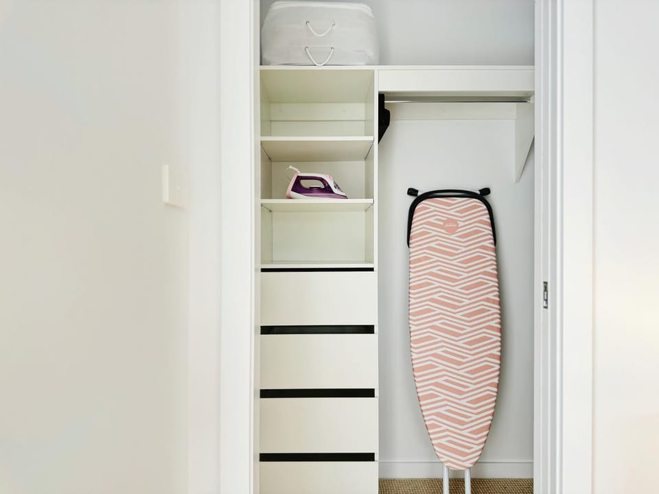 flat iron, wardrobe