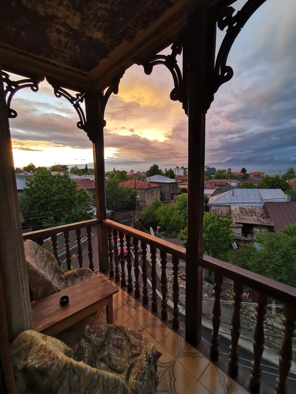 View (from property/room), Balcony/Terrace, City view, Mountain view, Sunset, Internal: Not applicable to any particular room