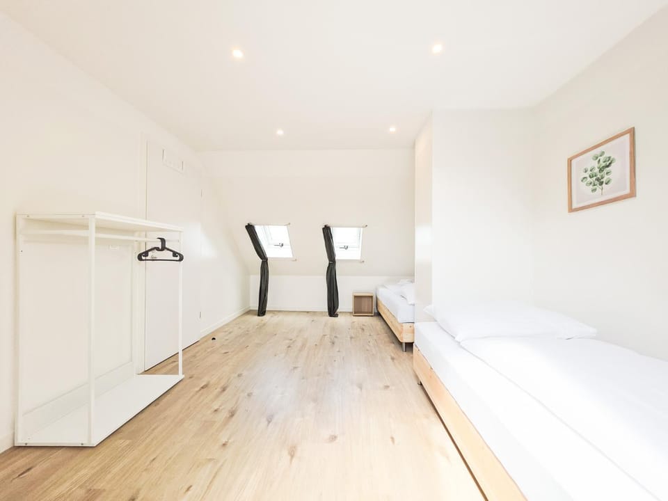 Bed, Photo of the whole room, Bedroom, towels, wardrobe