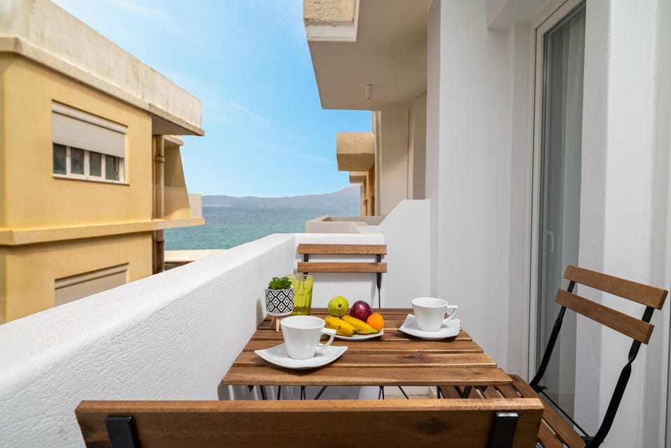 View (from property/room), Balcony/Terrace, Balcony/Terrace, Seating area, Beach, Sea view