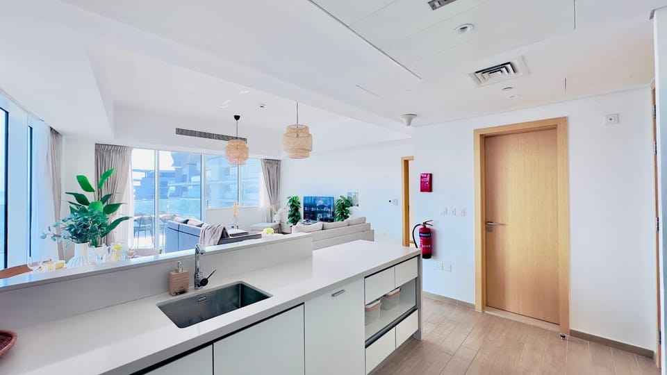 Living room, kitchen