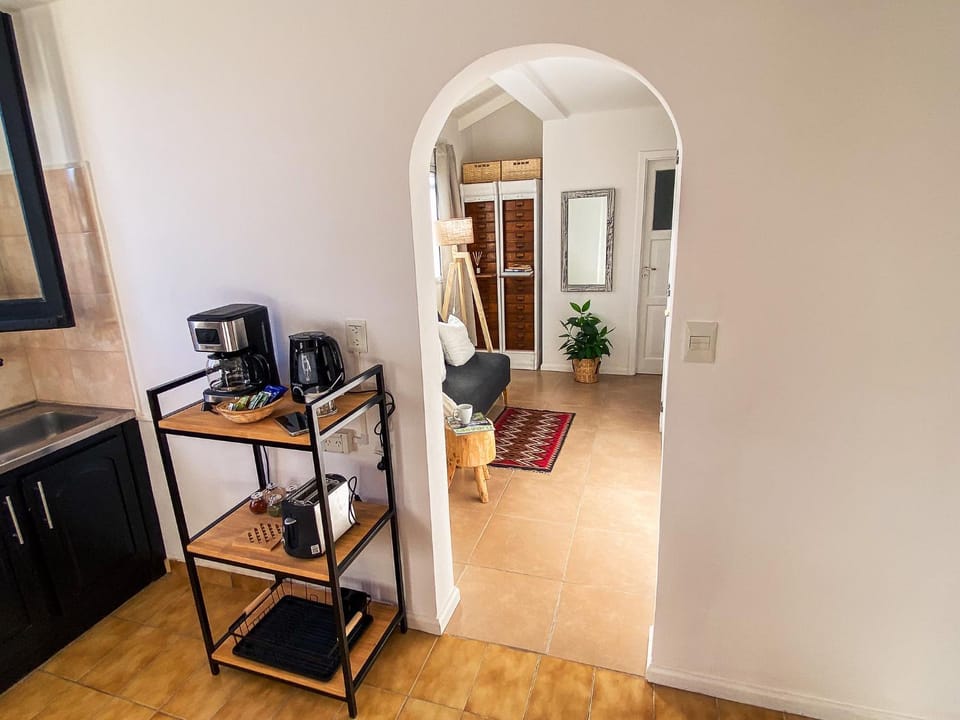 Living room, toaster