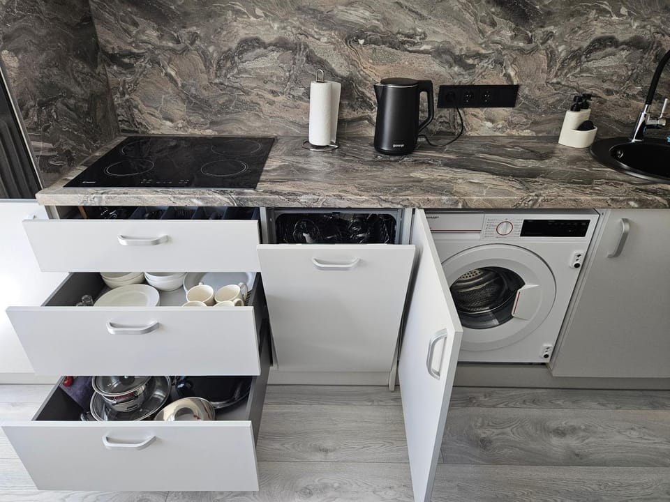 Kitchen or kitchenette, dishwasher, oven, pet friendly, washing machine