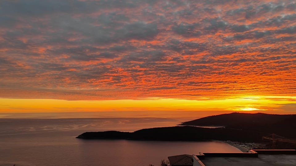 Nearby landmark, Natural landscape, Sea view, Sunset