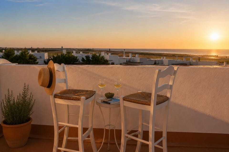 Balcony/Terrace, Sea view, Sunset