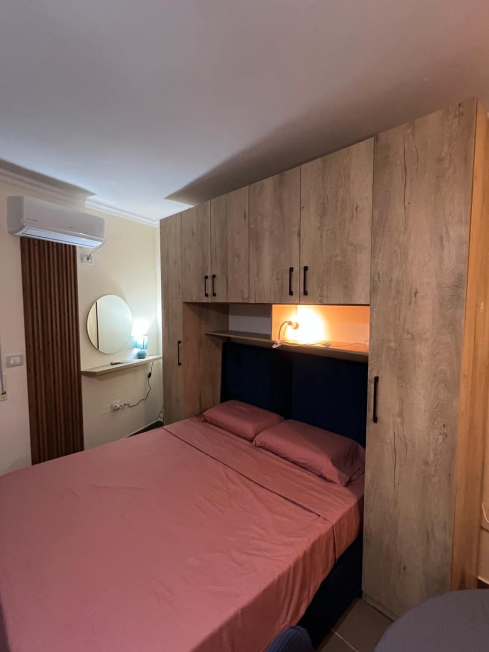 Bed, Photo of the whole room, Bedroom, furniture, wardrobe