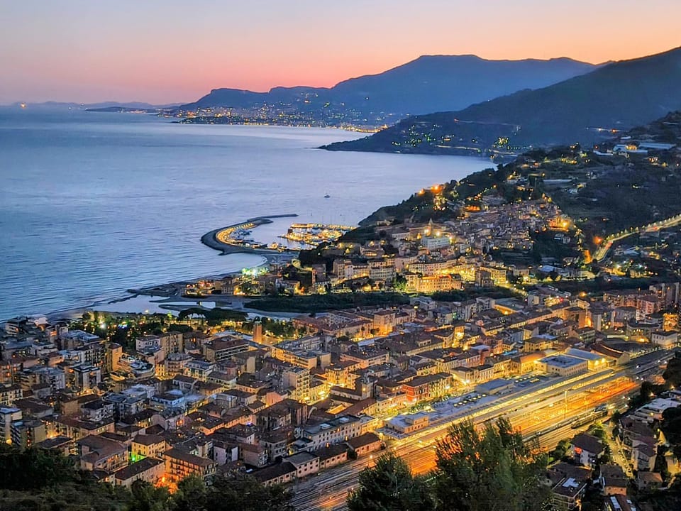 Bird's eye view, City view, Sea view, Sunset