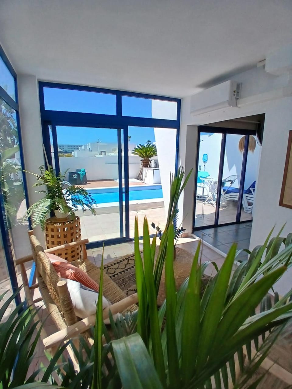 Patio, Seating area, Pool view