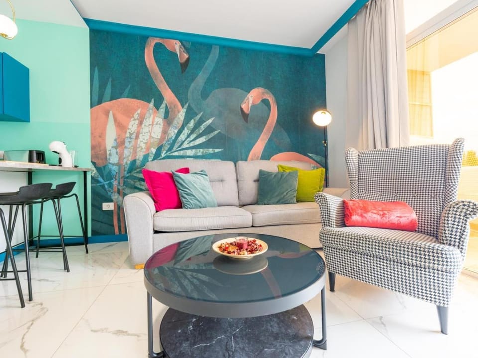 Living room, Seating area, Dining area