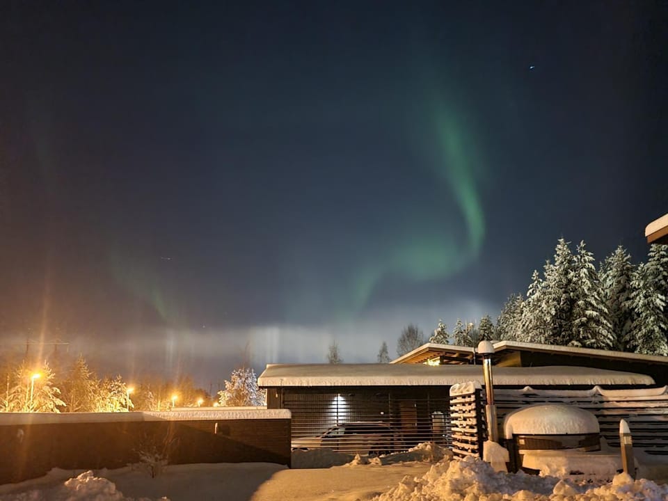Night, Natural landscape, Winter