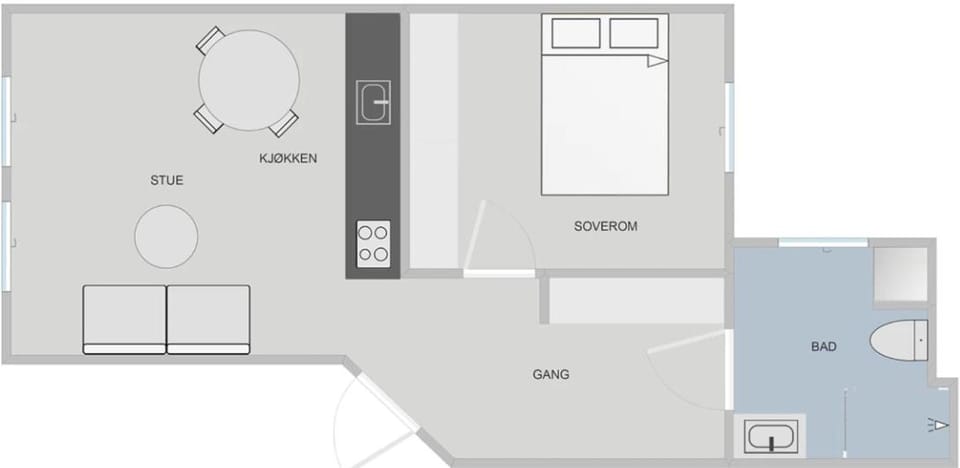 Rålekker 2-roms leilighet Apartment in Bergen
