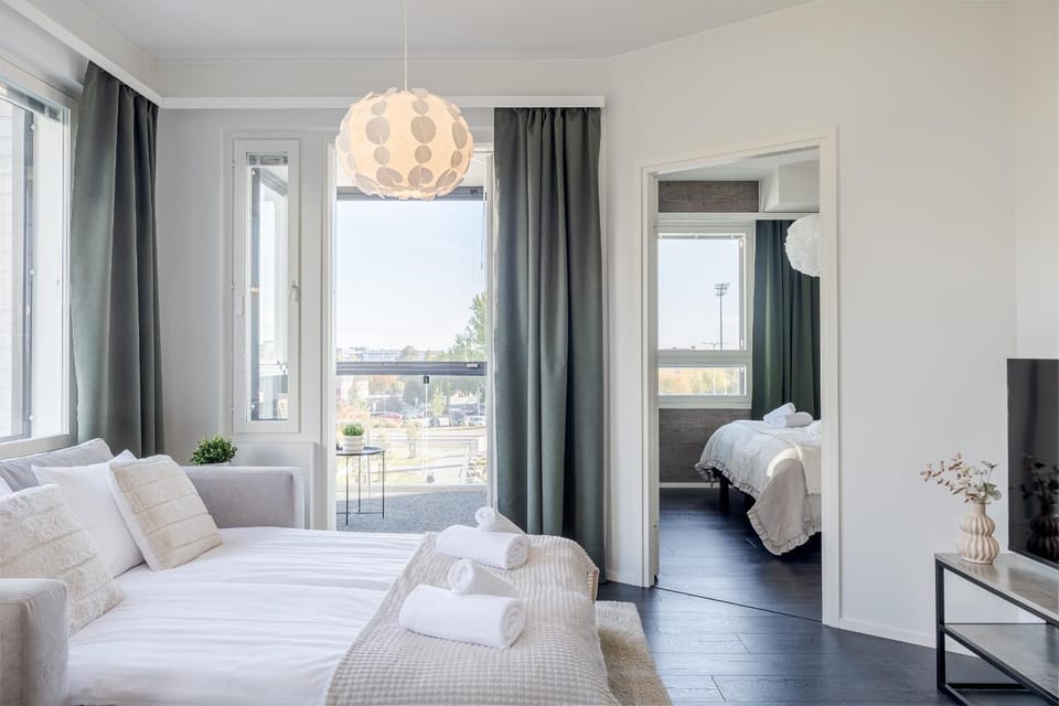 Bed, Living room, Photo of the whole room