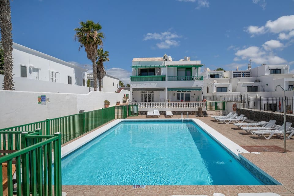 Property building, Living room, Swimming pool
