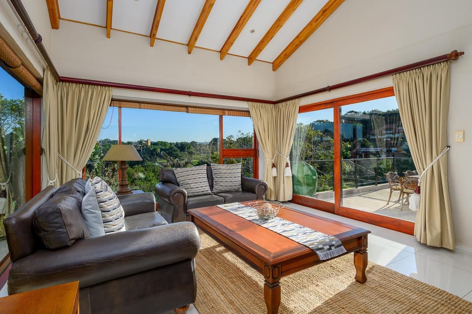 Living room, Seating area, Garden view