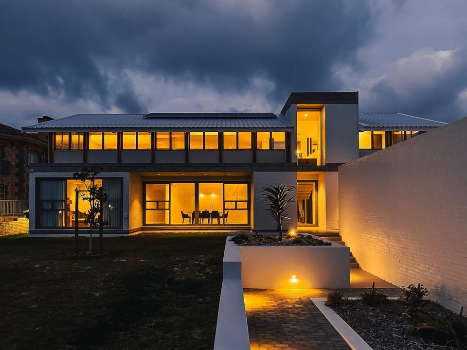 Property building, Night, Garden view