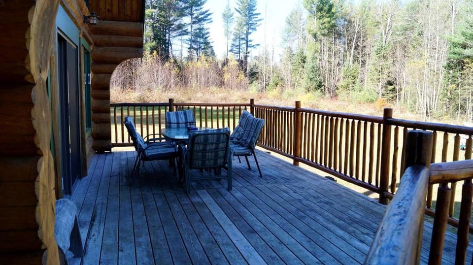 Secluded Log Cabin Nestled in the Woods in Athol, New York Cabin in Capital District, NY, USA