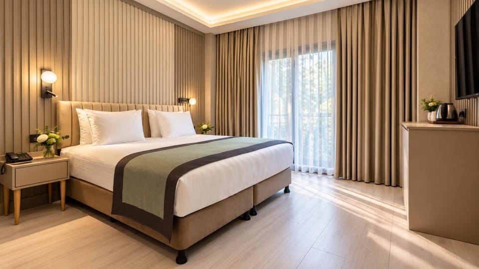Bed, TV and multimedia, Photo of the whole room