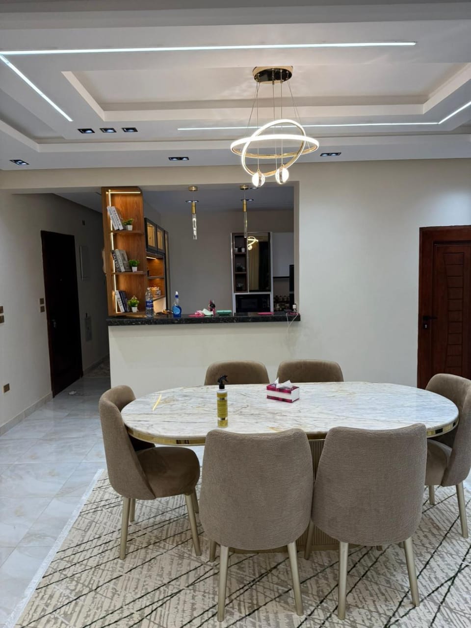 شقة فندقية مفروشه غرفتين ورسيبشن - LUXURIES المنصورة - FURNITURED Flat Apartment in Egypt