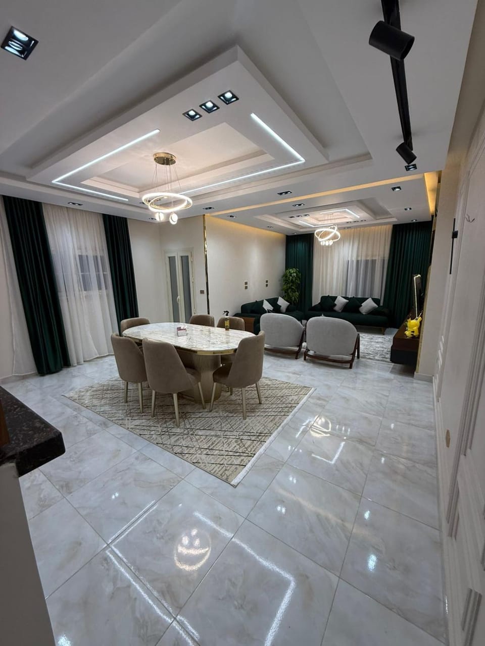 شقة فندقية مفروشه غرفتين ورسيبشن - LUXURIES المنصورة - FURNITURED Flat Apartment in Egypt