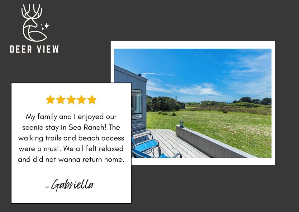 Deer View Hot Tub & Filtered Ocean Views House in Sonoma County