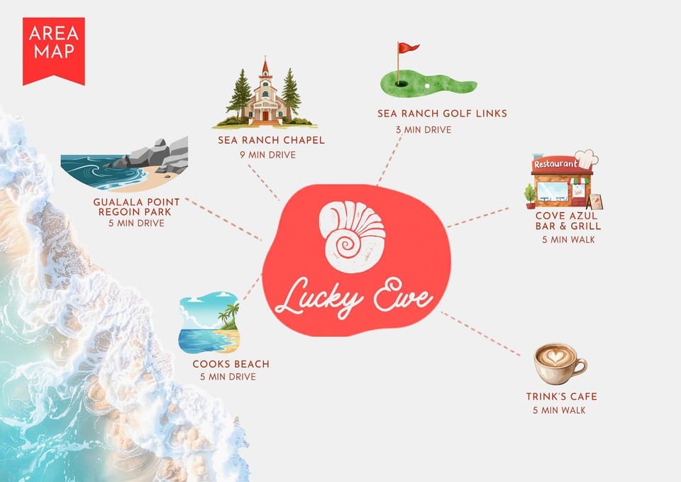 Lucky Ewe - Ocean View Retreat House in Gualala