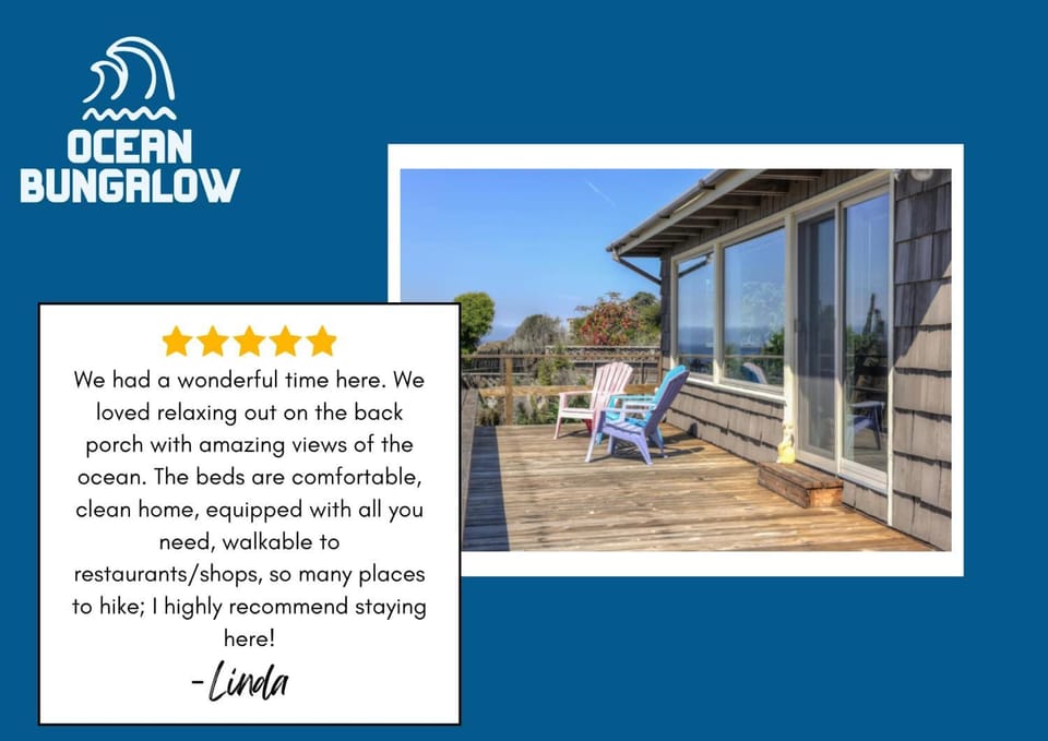 Ocean Bungalow - Tesla EV Station & Near Trails House in Gualala