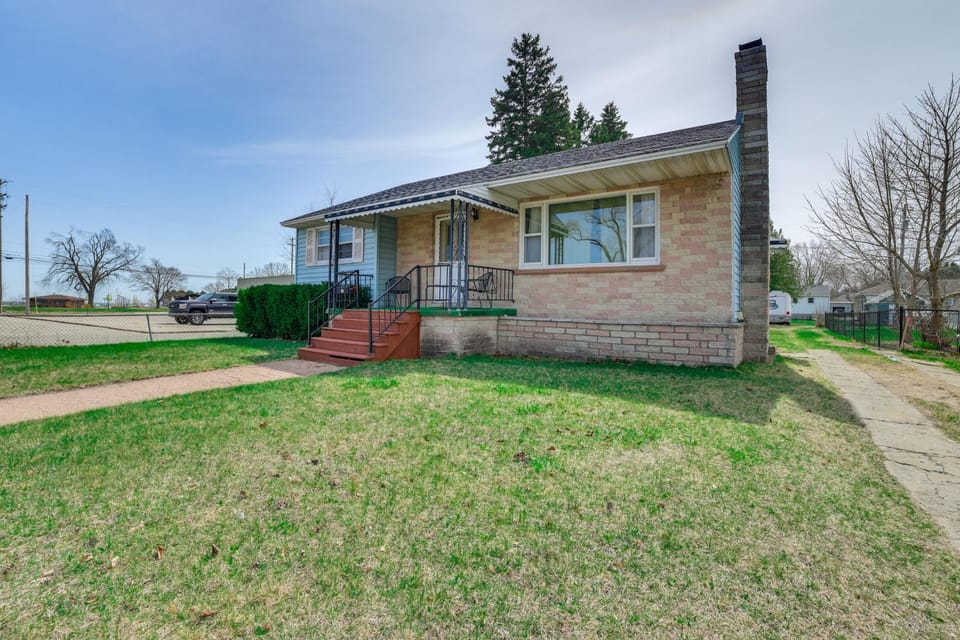 Walk to Lake Huron: Alpena Lake View Home! House in Alpena