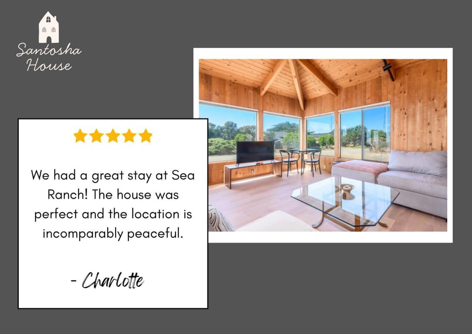 Incredible Sea Ranch Escape for 6 With Ocean Trail House in Sonoma County