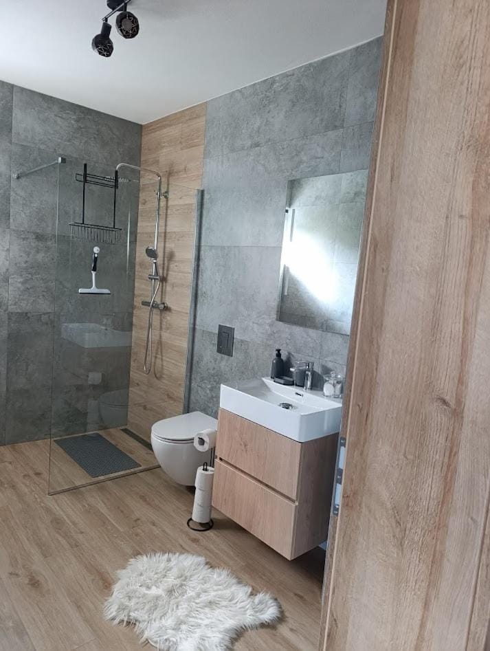 Shower, Toilet, Bathroom, towels