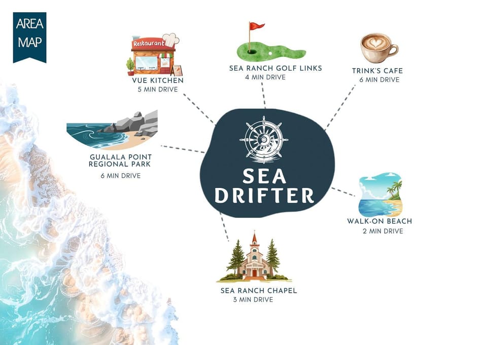 Sea Drifter - Stunning Apartment Home For 6 In Sea Ranch House in Sonoma County