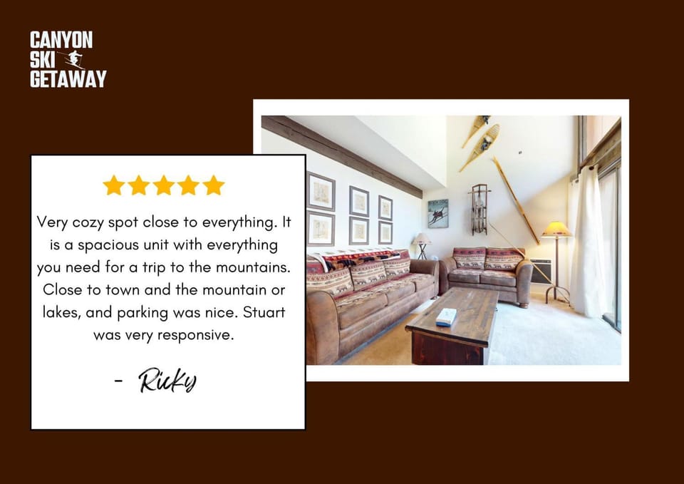 Canyon Ski Gateway Condo for 4 House in Mammoth Lakes