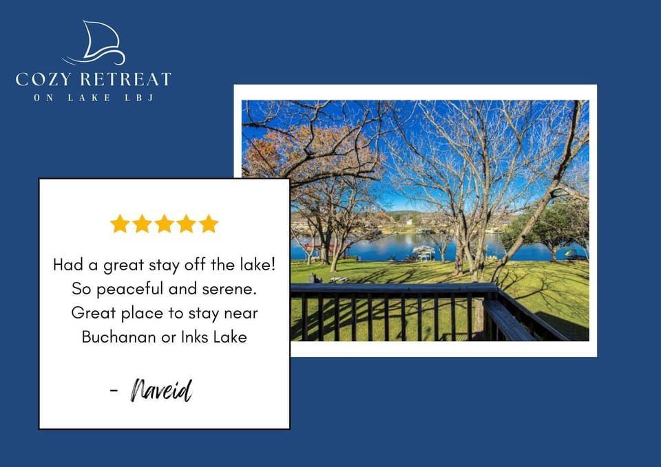 Pet Friendly Retreat on Lake LBJ House in Rio Grande