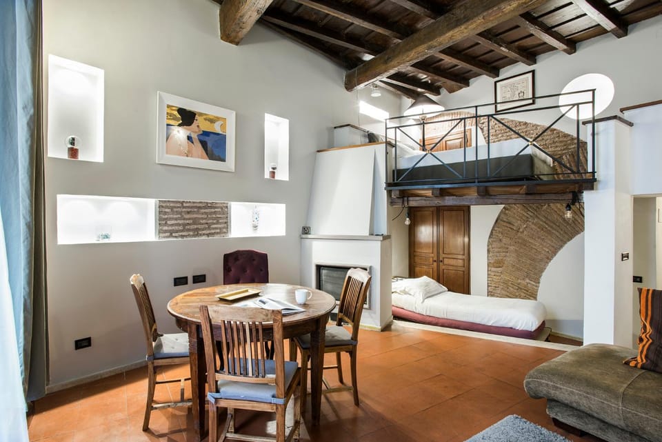 Bed, Living room, Dining area, heating, air conditioner