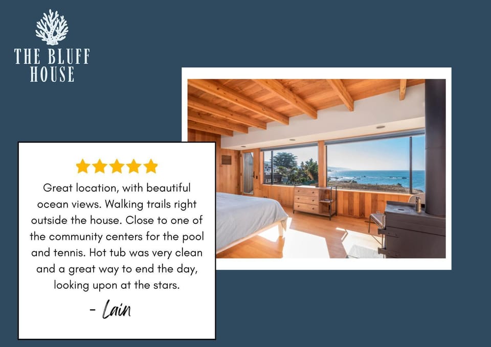 Ocean Views - Near Bluff Coast Trail - Hot Tub House in Sonoma County