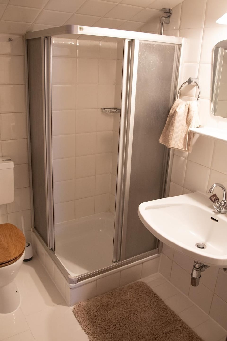 Shower, Toilet, Bathroom, towels