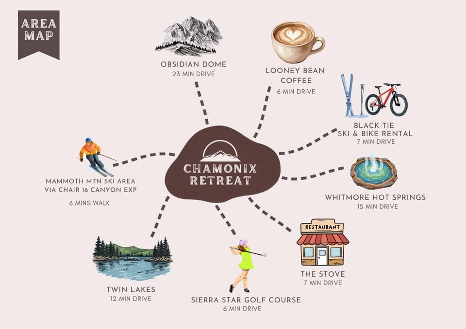 Chamonix Retreat Nearby Outdoor Activities House in Mammoth Lakes