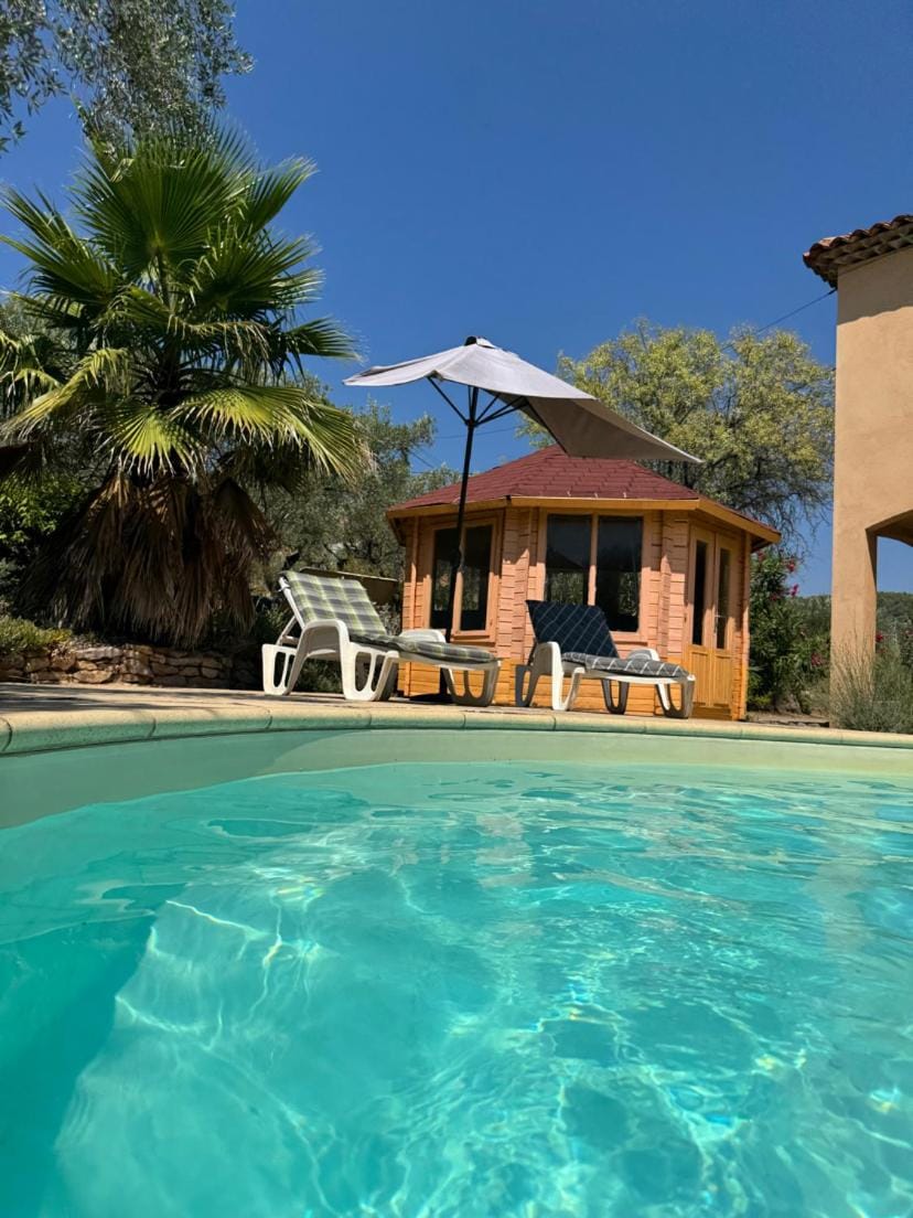Pool view, sunbed
