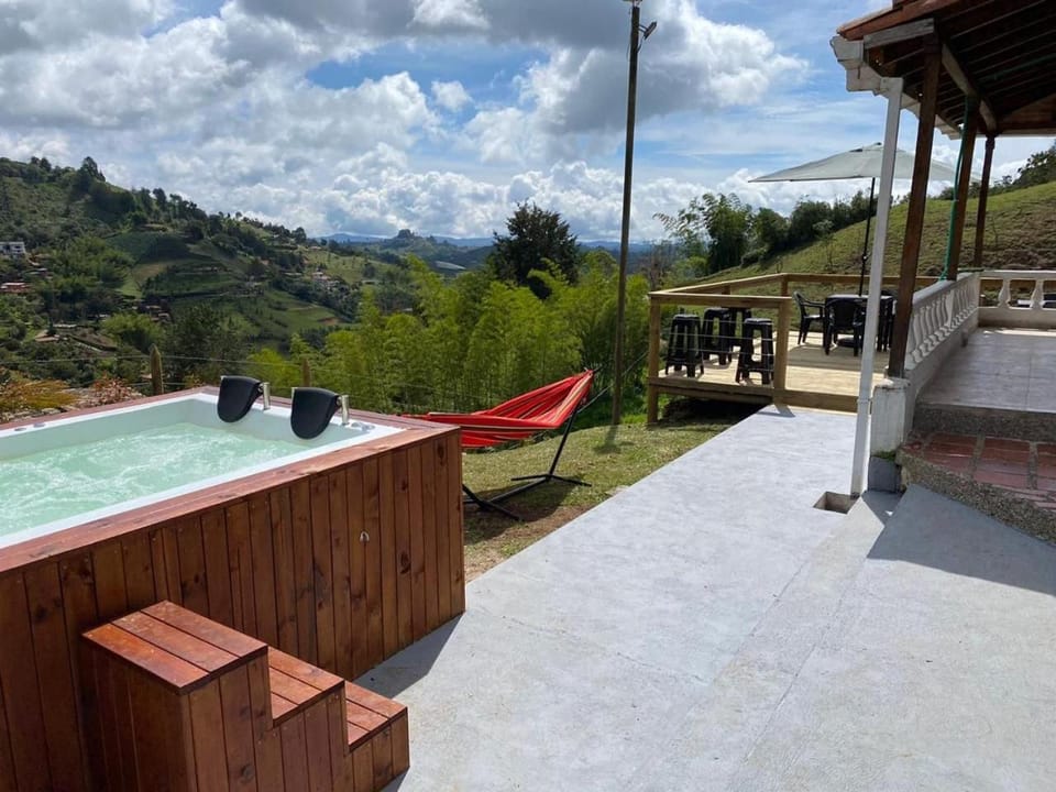 Hot Tub, Hot Tub, View (from property/room), Balcony/Terrace