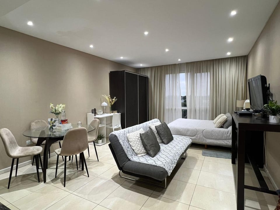 Bed, TV and multimedia, Living room, Bedroom