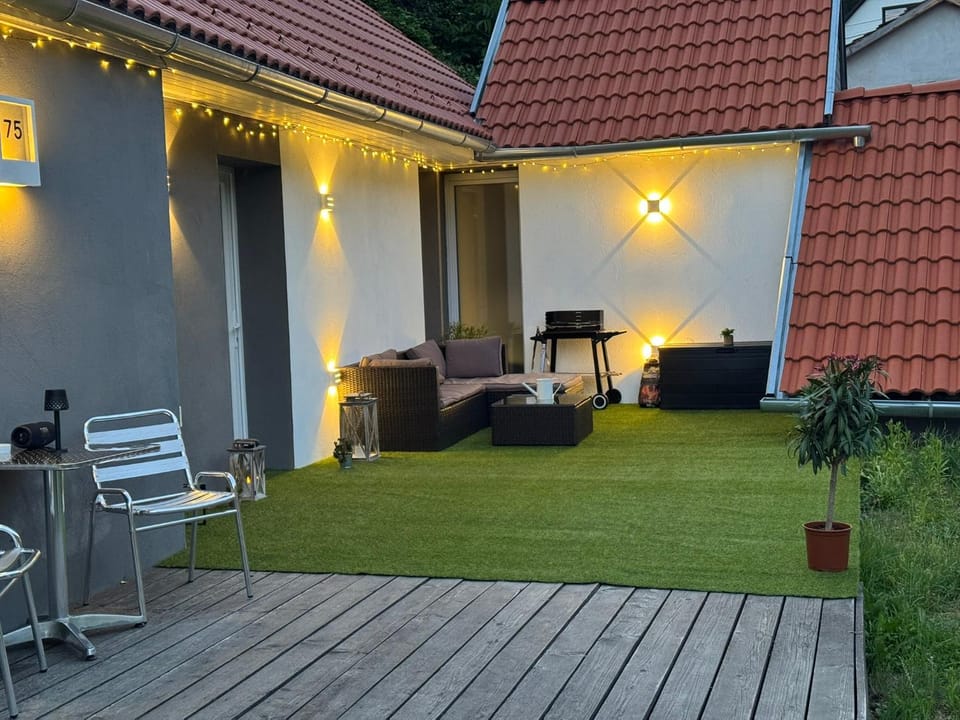 Property building, Patio, Garden view