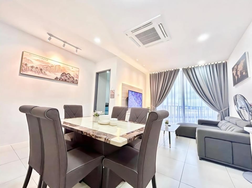 Dining area, air conditioner
