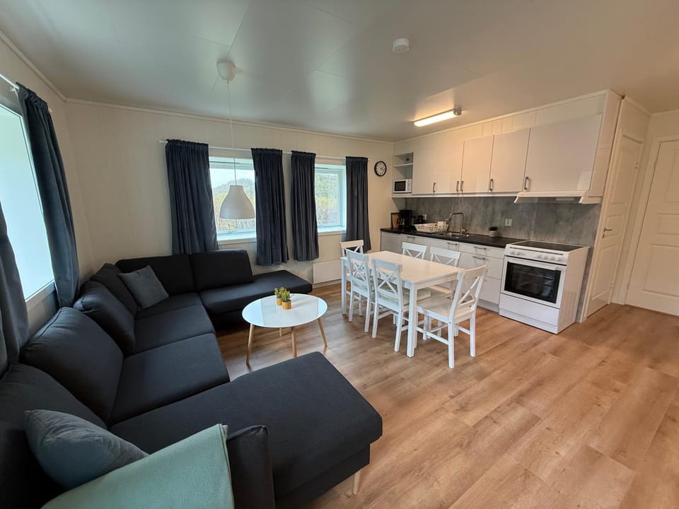 Living room, kitchen