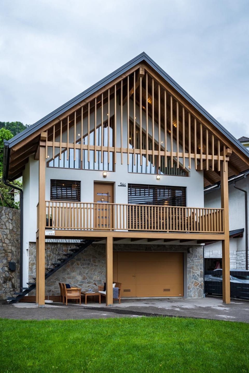 Property building, Patio, Day, Garden, View (from property/room), Balcony/Terrace, Garden view