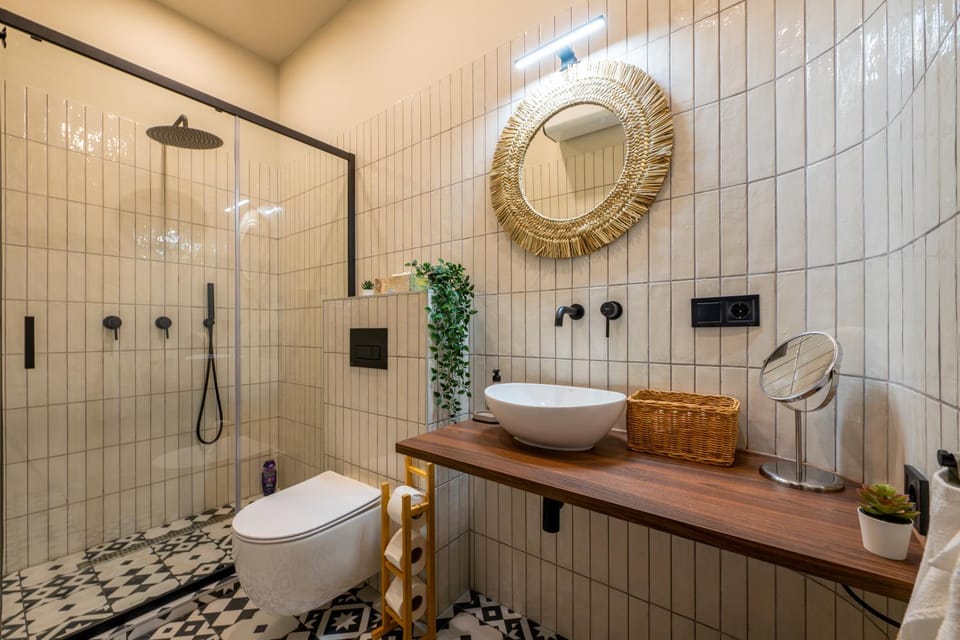 Shower, Bathroom, towels