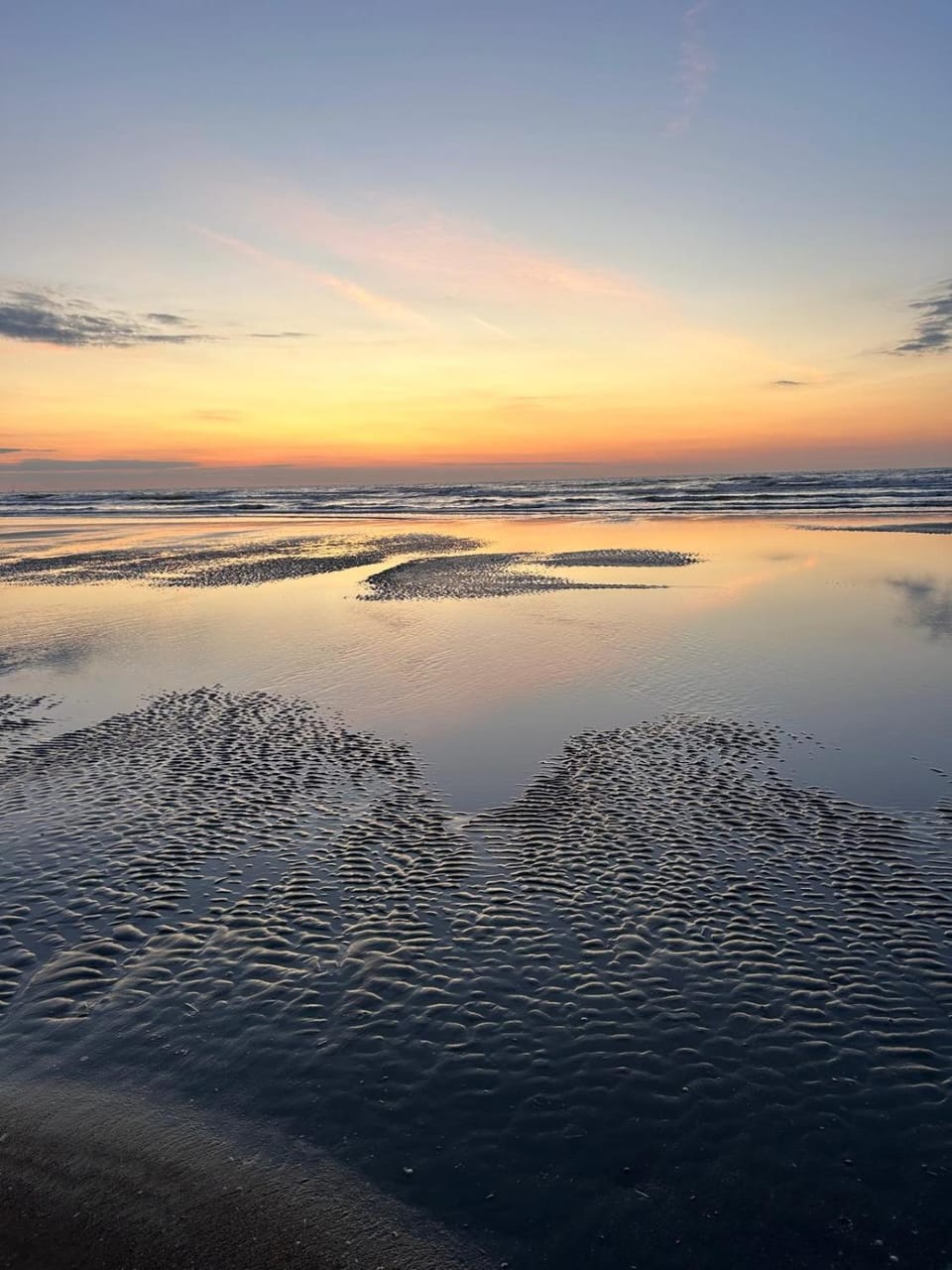 Beach, Sea view, Sunset
