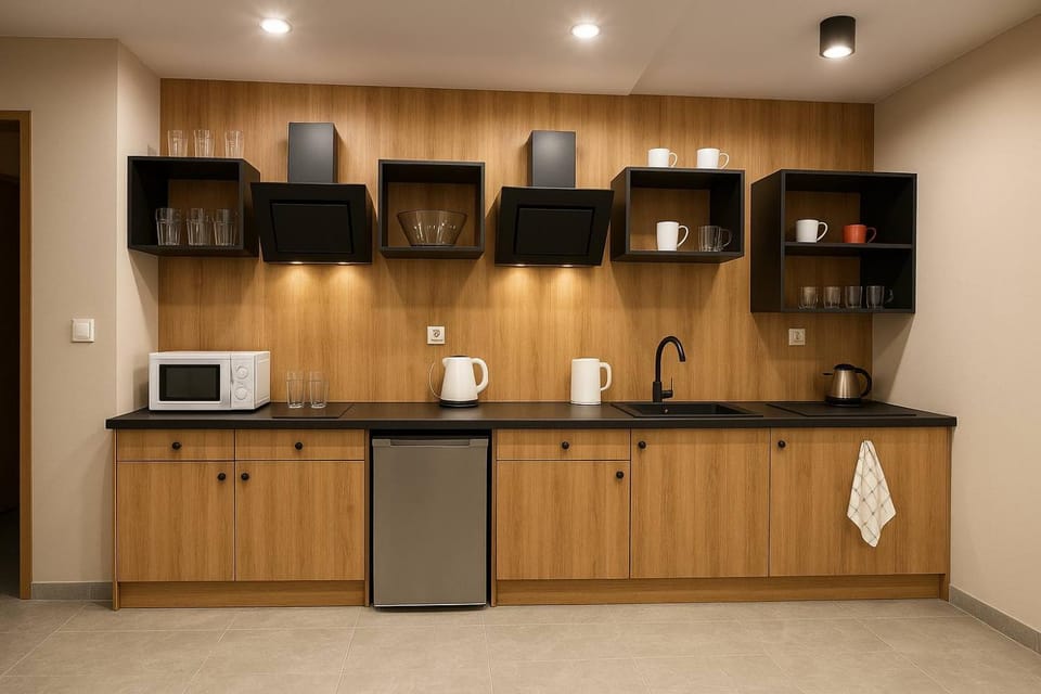 Coffee/tea facilities, Kitchen or kitchenette, dishwasher, oven, pet friendly, stove, toaster