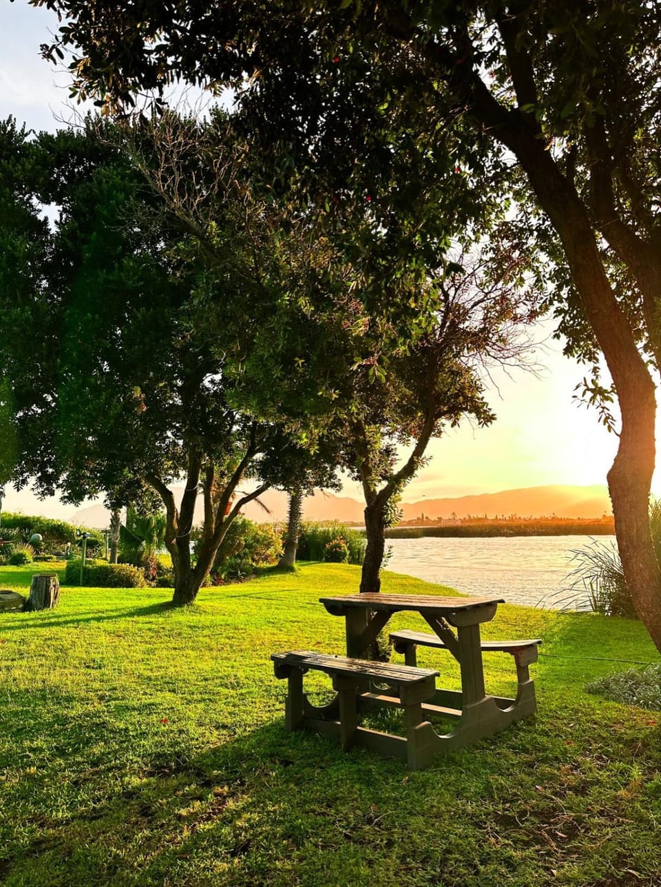 Natural landscape, Garden, Lake view, Sunrise, Sunset