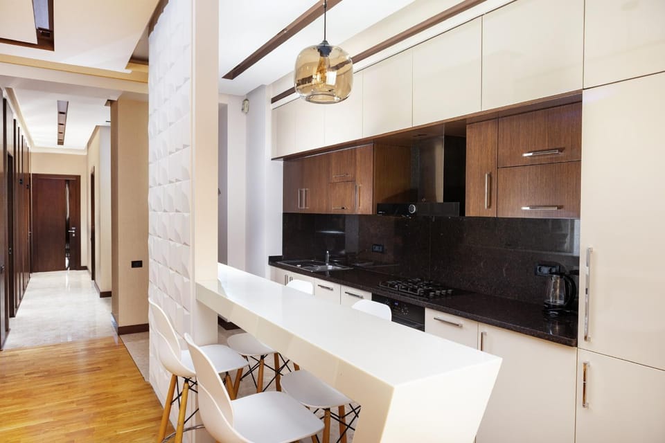 Kitchen or kitchenette, Dining area, oven