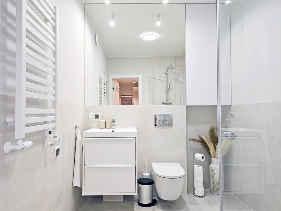 Shower, Toilet, Bathroom, towels